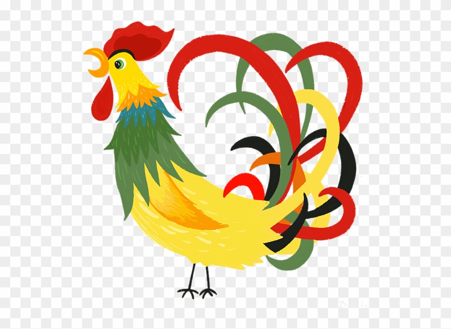 Click And Drag To Re-position The Image, If Desired - Rooster Clipart