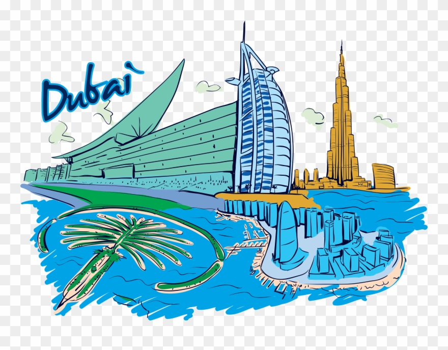 7 Unique Things You Can Only Do In Dubai - Dubai Tour Packages Design Clipart