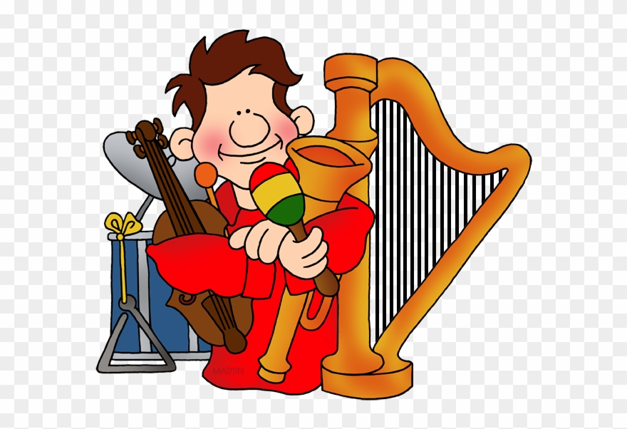Musical Clipart Phillip Martin - Cartoon - Png Download