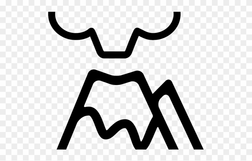 Volcano Clipart Svg - Black And White Volcano Png Transparent Png