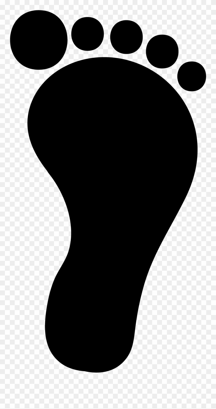 Black Footprint Sinonyms Final Clipart