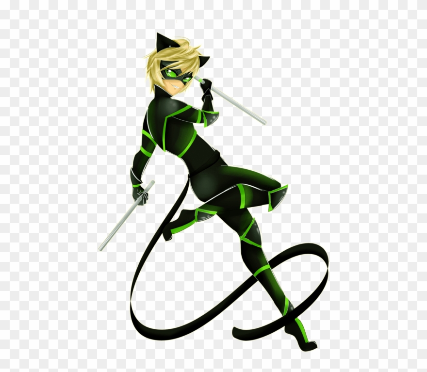 Free Png Download Chat Noir By Valenblack22 - Miraculous Chat Noir Oc Clipart