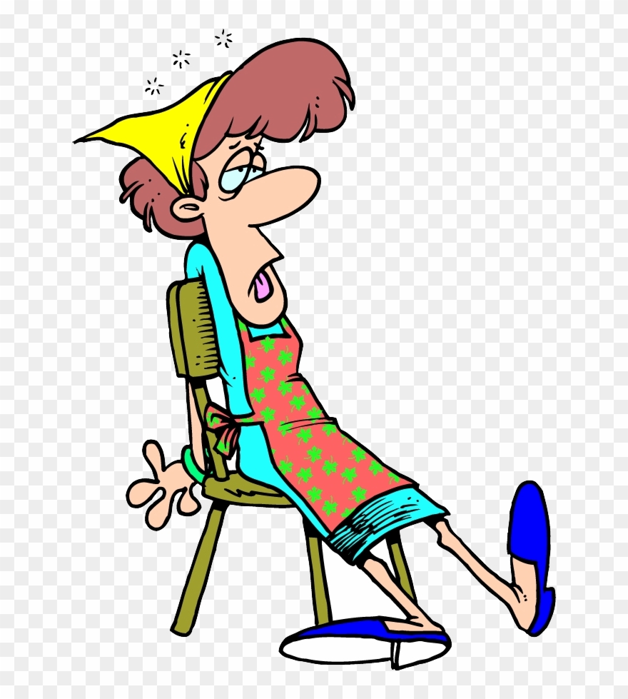 Tired Woman Clipart