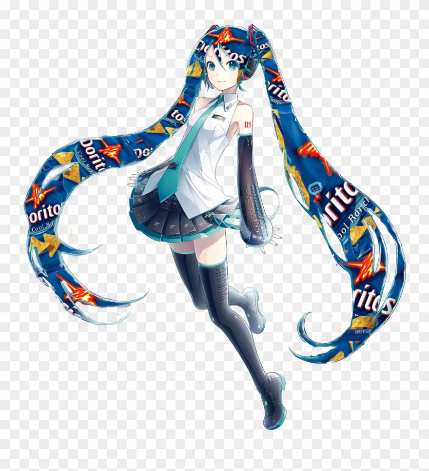 Hatsune Miku Doritos Hair Clipart