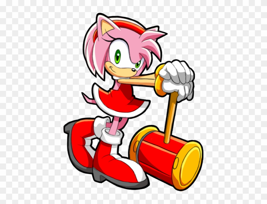 Amy Rose - Amy Rose With Hammer Clipart