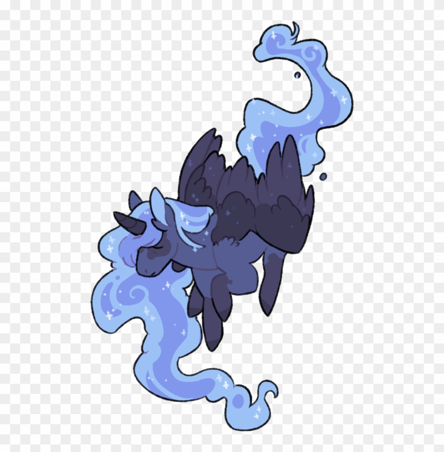 Lambtail, Colored Wings, Ear Fluff, Ethereal Mane, - Cartoon Clipart