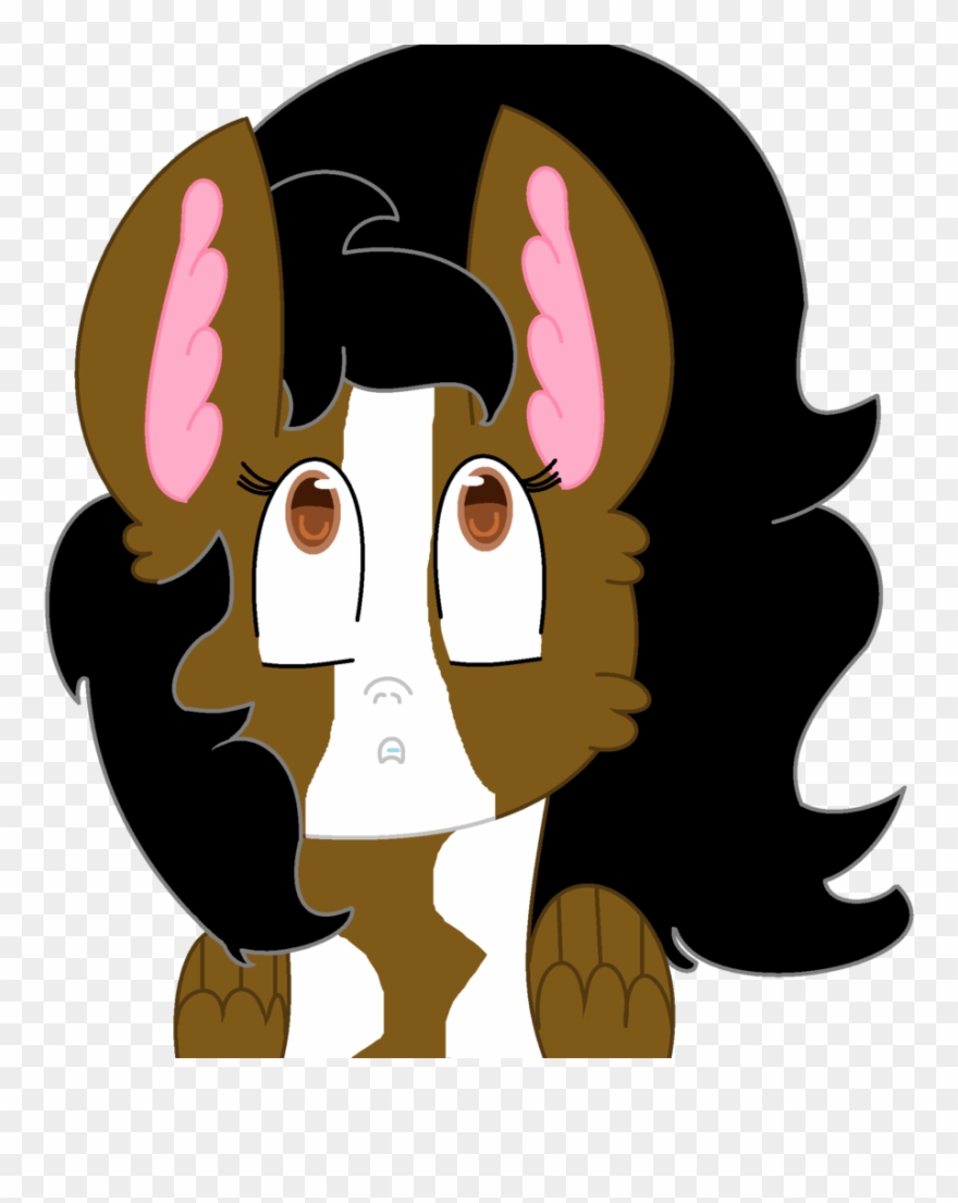 Mlpfan2017, Female, Front View, Looking Up, Mare, Markings, - Cartoon Clipart