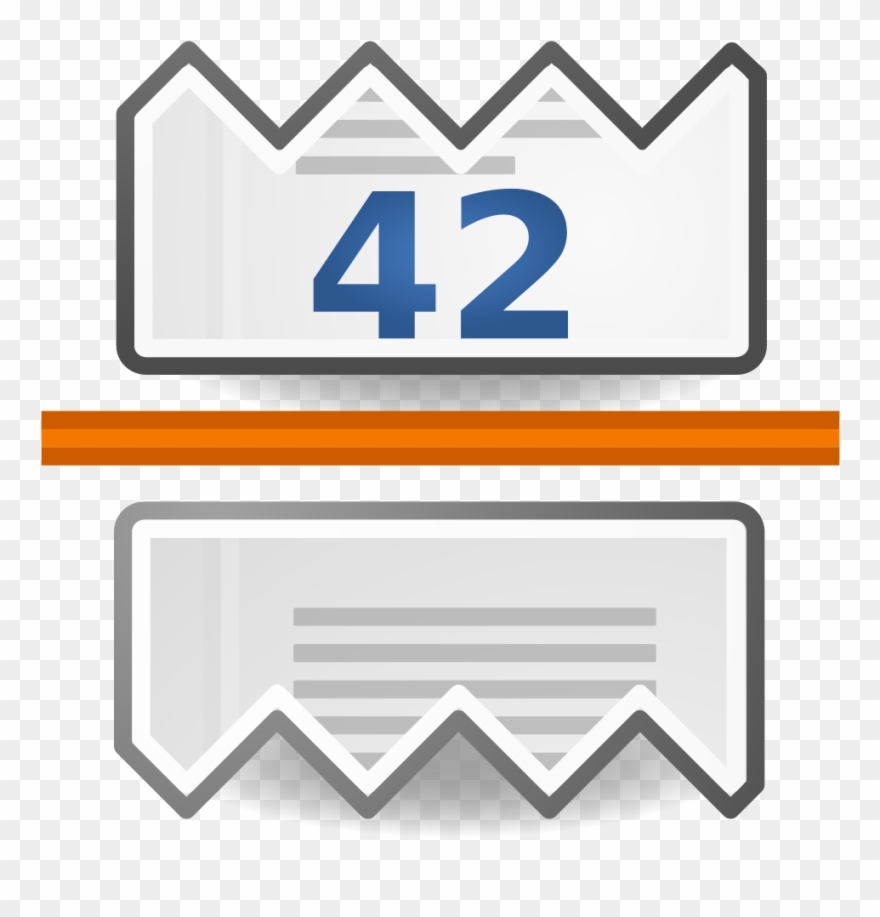 File - Pagebreak-numbered - Svg - Sign Clipart