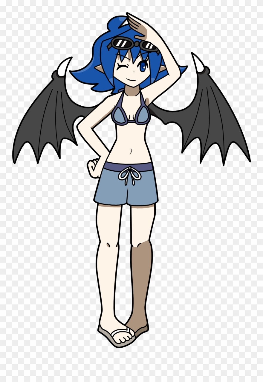 411kib, 1749x2190, Serene Swimsuit - Cartoon Clipart