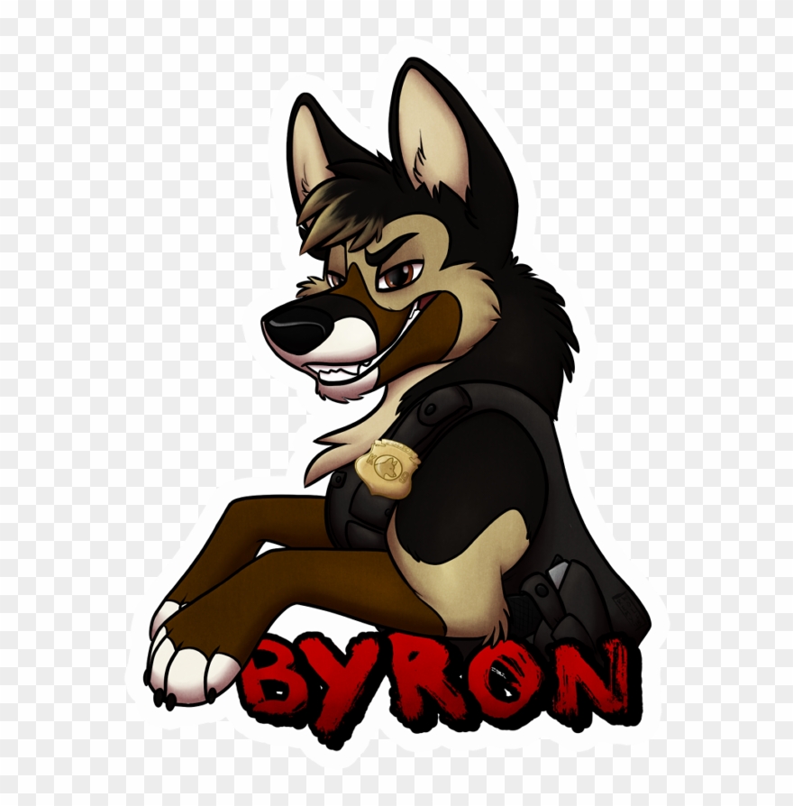 Byron Badge - Cartoon Clipart