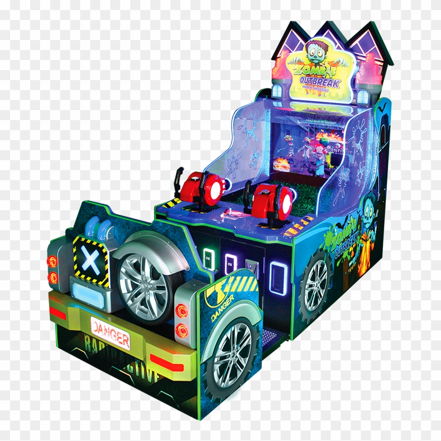 Zombie Outbreak 2 Player Water Gun - Zombie Outbreak Water Arcade Clipart