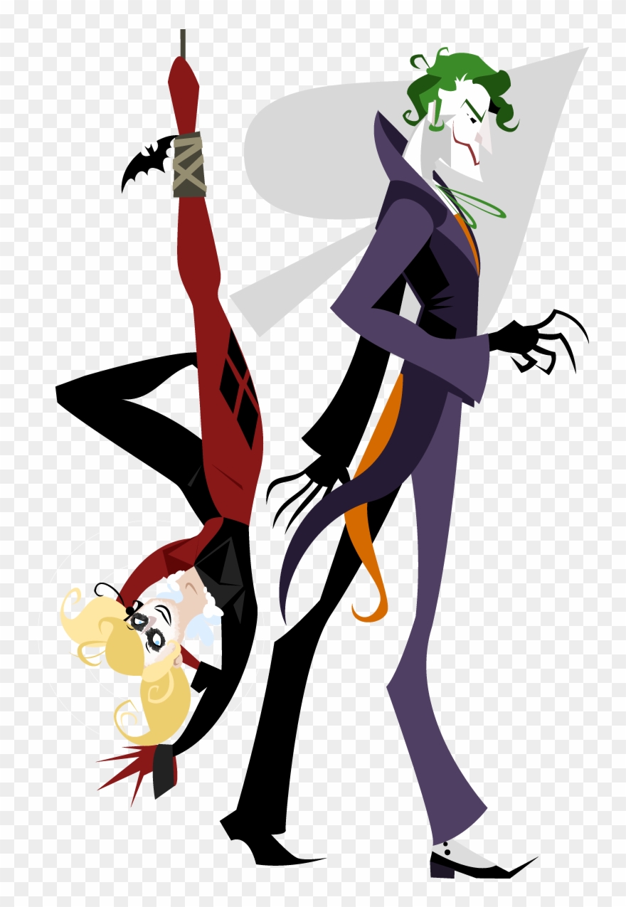 “harley Quinn And The Joker ” - Cartoon Clipart