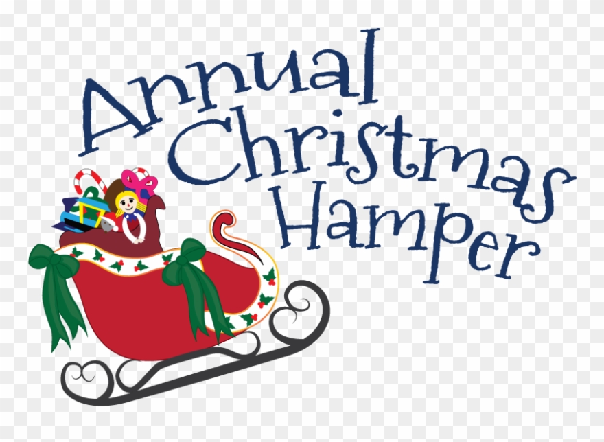 Annual Christmas Hamper Logo Clipart