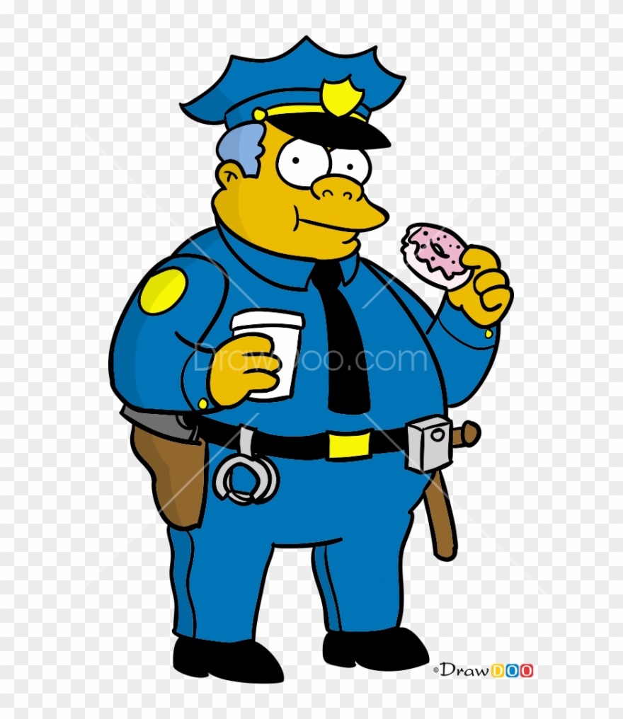 665 X 936 1 - Simpsons Donut Police Clipart