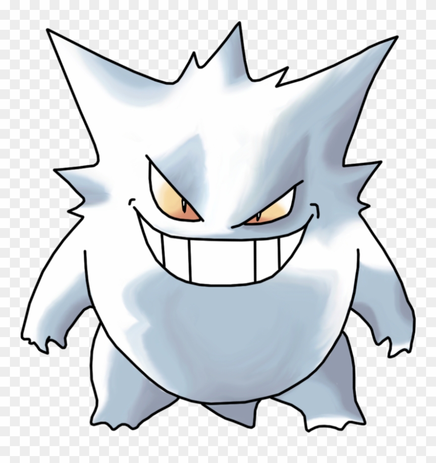 394kib, 894x894, Gengar Pokemon Rby By Kakashii182-d4lsn5b - Gengar Ken Sugimori Artwork Clipart