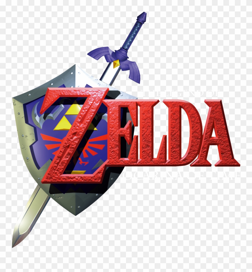 Legend Of Zelda Ocarina Of Time - Zelda Ocarina Of Time Logo Clipart