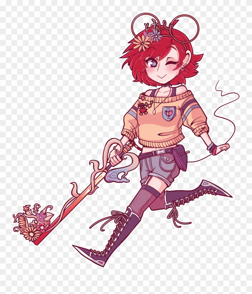 Doodled A Disney Bound Kairi To Celebrate The Kh3 Pop - Cartoon Clipart