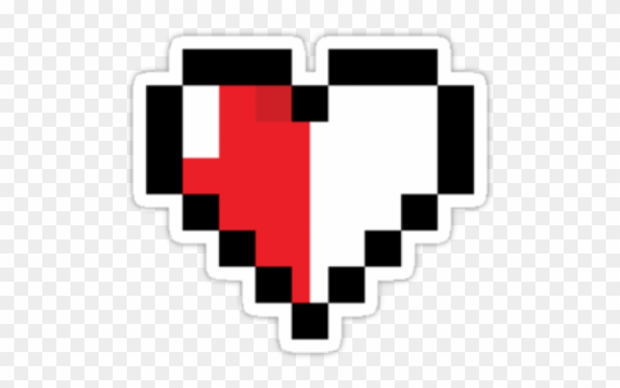 The Legend Of Zelda Clipart Pixel Heart - 8 Bit Zelda Heart - Png Download