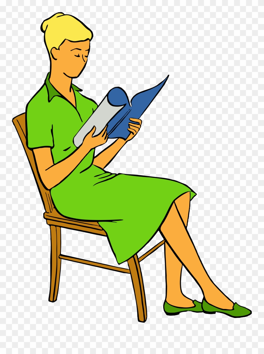 Open - Sitting Clipart