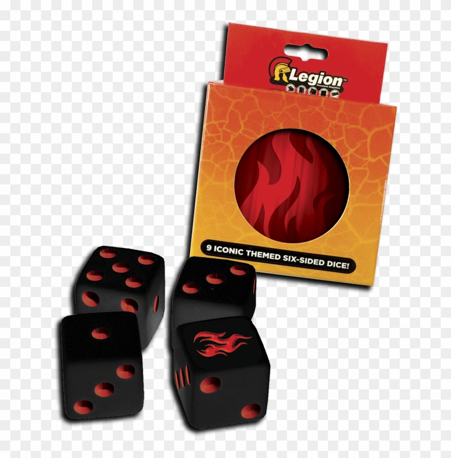 Iconic Fire D6 - Fire Dice Clipart
