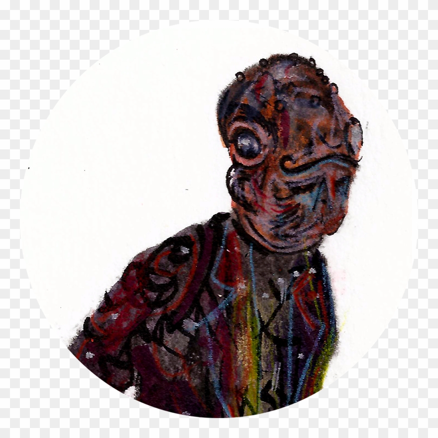 Admiral Akbar Rollerblades - Illustration Clipart