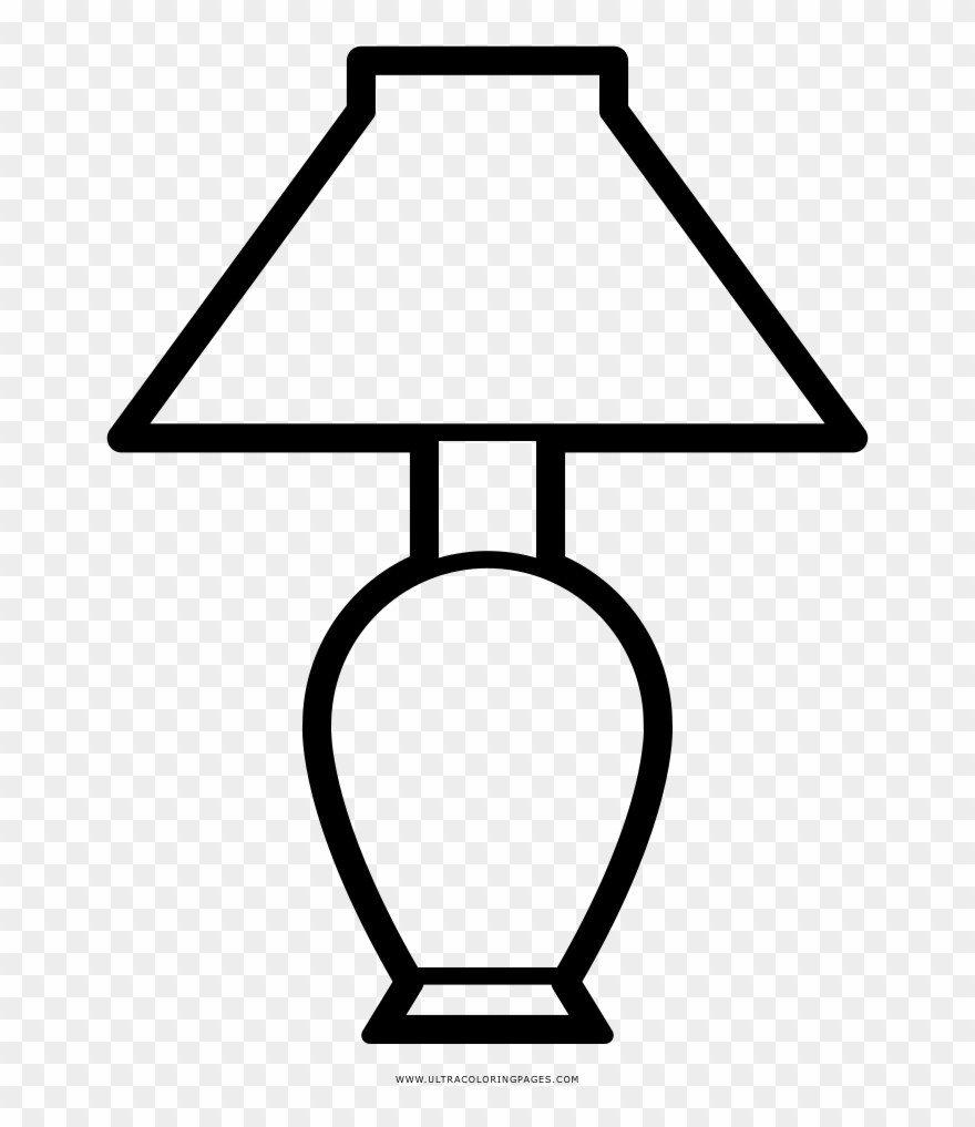 Lamp Coloring Page Clipart