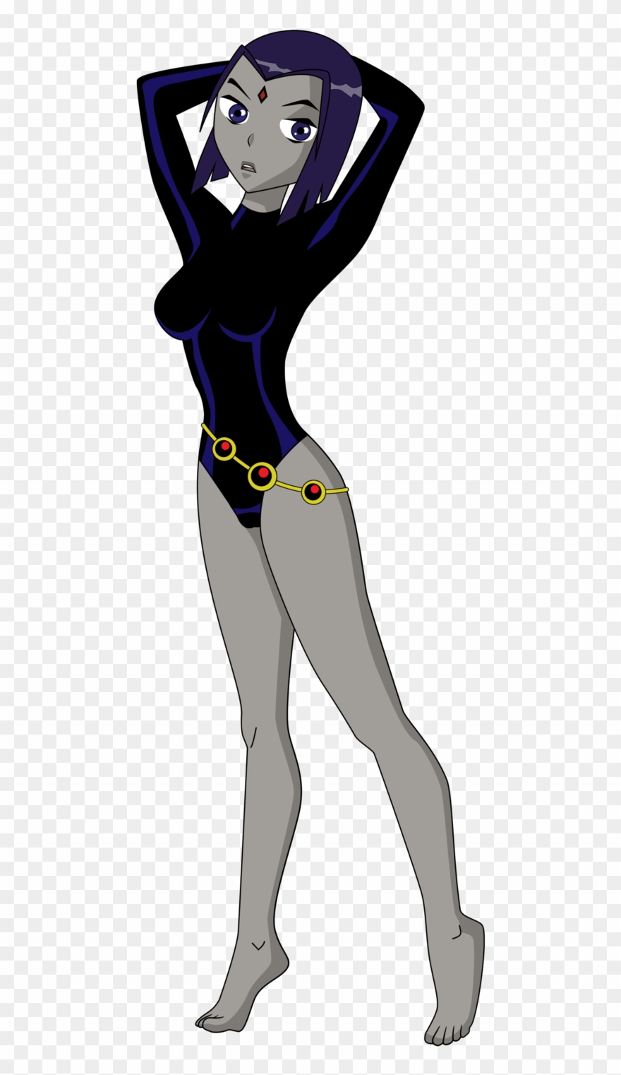 F Da D A Cebb Png Pixels - Teen Titans Raven Sexy Legs Clipart