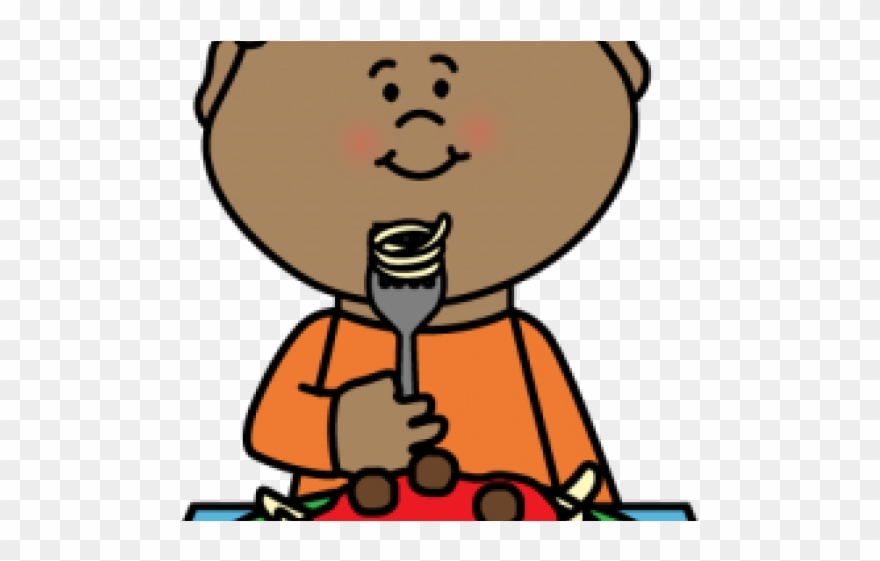 Chicken Curry Clipart Eating - Kids Eating Cliparts - Png Download