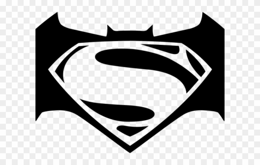 Batman V Superman Clipart Black And White - Batman Vs Superman Png Transparent Png