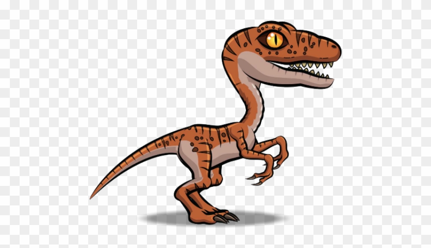 Velociraptor Clipart Raptor - Raptor Dinosaurs Cartoon - Png Download