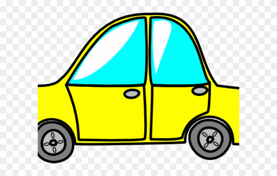 Vehicle Clipart Simple Car - White Car Cartoon Png Transparent Png