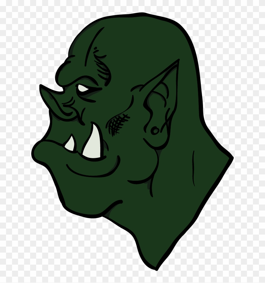 The Orc Was The First And After I Watched Some Tutorials - Illustration Clipart