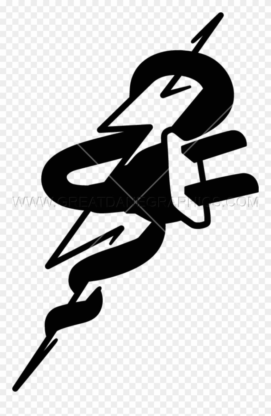 Lightening Clipart Black And White - Lightning Bolt Plug - Png Download
