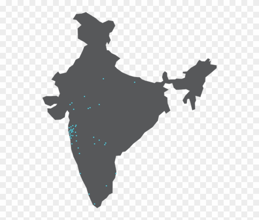 Navi Mumbai Noida Pali Panvel Perambalur Pune Ratnagiri - India Map Vector Clipart