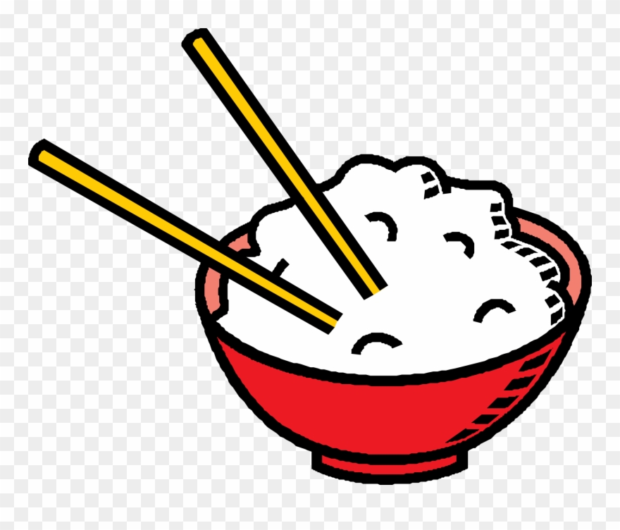 Clipart Of Rice, Decline And Enzyme - Animated Bowl Of Rice - Png Download