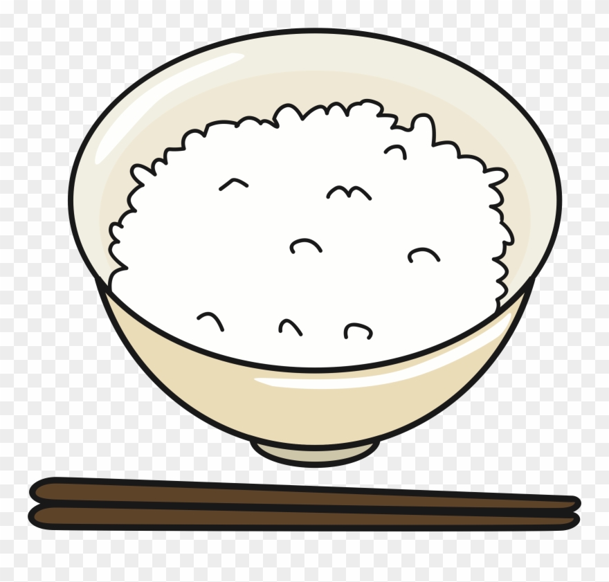 Clipart Of Rice, Big Bowl And Bowl Rice - Transparent Bowl Of Rice Clipart - Png Download