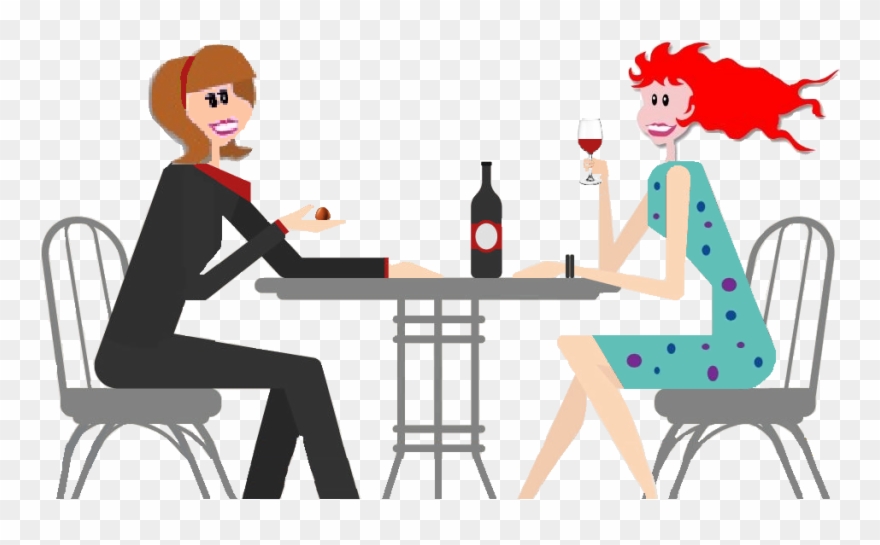 Wine And Chocolate - Cartoon Clipart