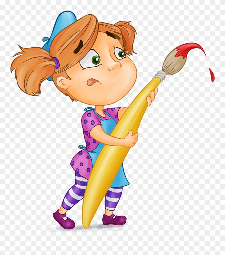 Girl Apreduca - Cartoon Clipart