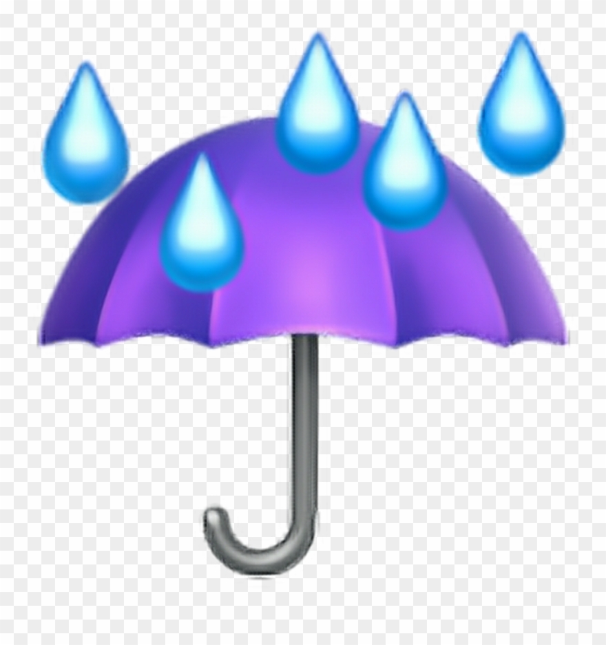 Lluvia Sticker - Umbrella Emoji Png Clipart