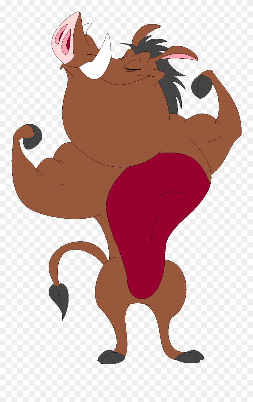 Pumbaa Smith Once Again Shows Off His Muscles - Timon And Pumbaa Muscle Clipart