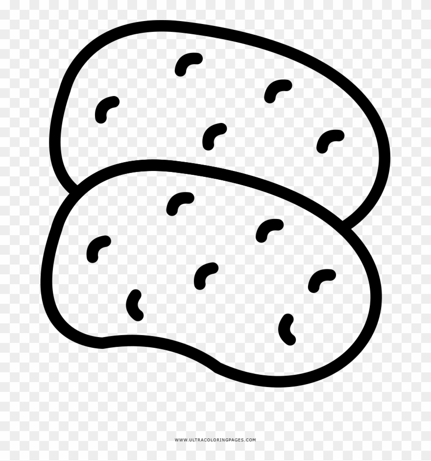 Potatoes Coloring Page - Potato Clipart