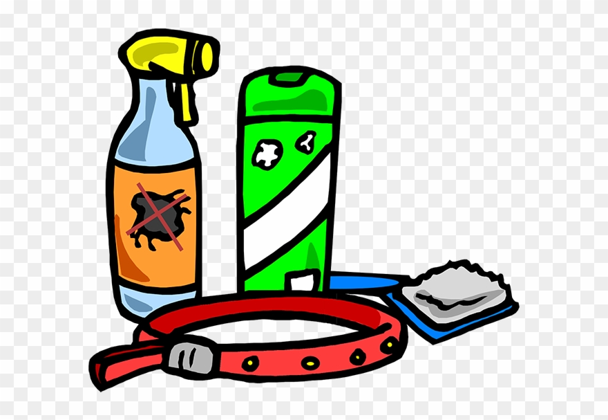 Take Action Against Fleas - Pet Grooming Tools Cartoon Png Clipart