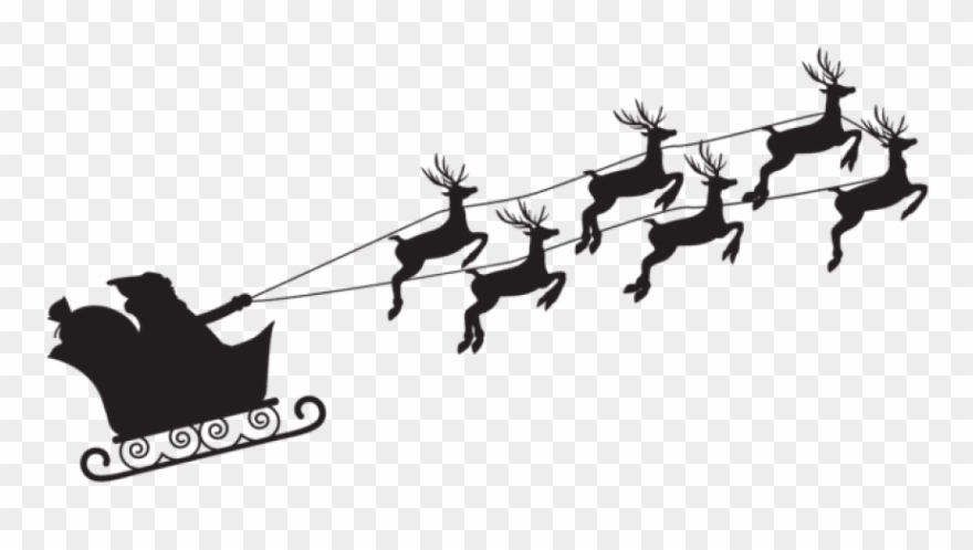 Free Png Santa Claus Silhouette Png Png - Santa Claus Silhouette Png Clipart