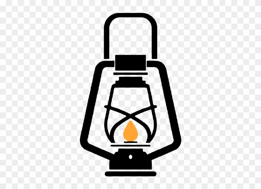 White, Background, Retro, Glass, Light, Flame, Wick - Lantern Outline Clipart