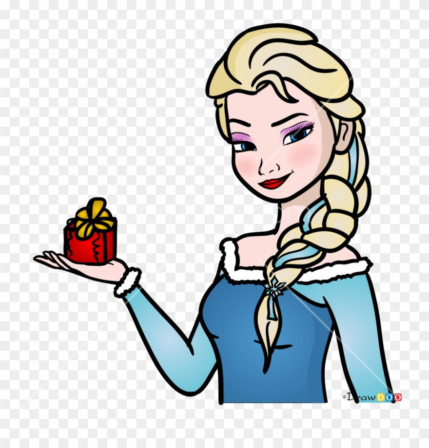 Elsa Christmas Cartoon Clipart