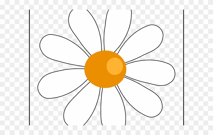 Daisy Clipart Black And White - Clip Art - Png Download