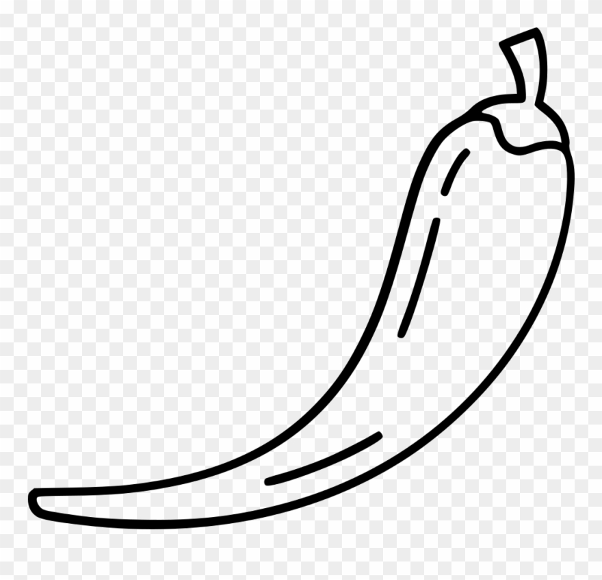 Png File Svg - Chili Png Black And White Clipart