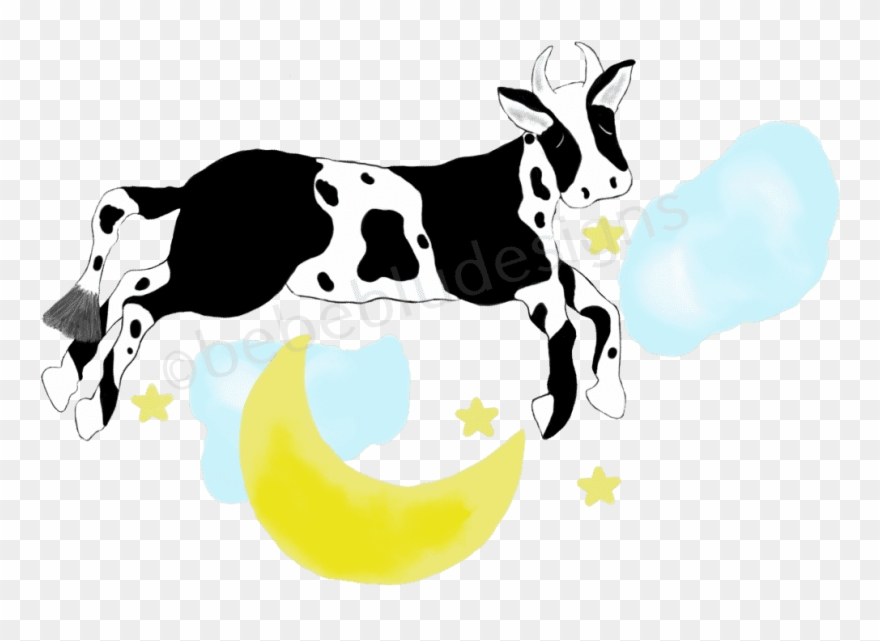 Cow Jumping Over Moon Better Legs - Dairy Cow Clipart