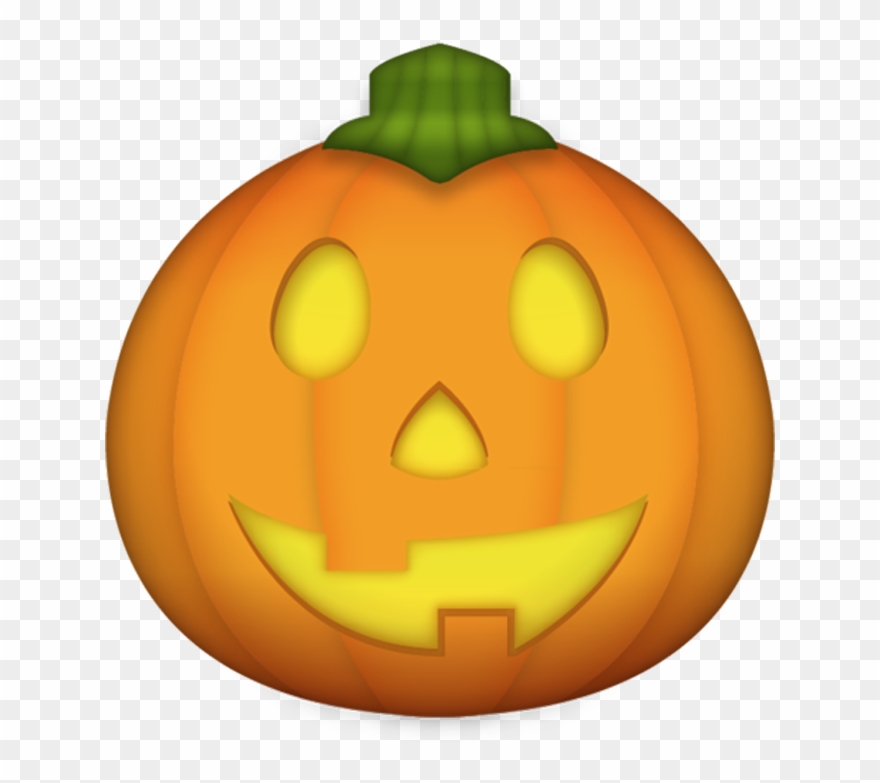 Pumpkin Emoji Png - Jack O Lantern Emoji Png Clipart