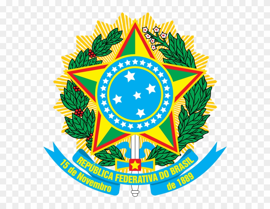 Address And Map - Brazil Coat Of Arms Clipart
